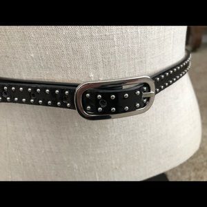 WHBM Studded Black Belt